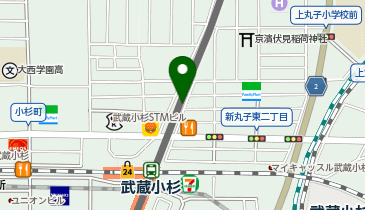 K1-123.東急新丸子駅(東)駐輪場 (ドコモ・バイクシェア)の地図画像