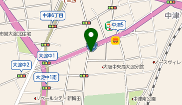 A-10.大阪ふくちぁん餃子大淀店 (ドコモ・バイクシェア)の地図画像