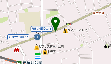 T2-42.石神井公園駅北第二自転車駐車場 (ドコモ・バイクシェア)の地図画像