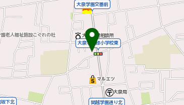 T2-46.大泉郵便局バス停自転車駐車場 (ドコモ・バイクシェア)の地図画像