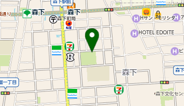 H1-163.森下公園 (ドコモ・バイクシェア)の地図画像