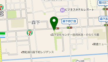 H1-164.森下三丁目第三児童遊園 (ドコモ・バイクシェア)の地図画像