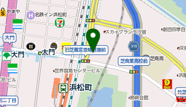 C1-76.浜松町駅北口交通広場(ハマサイト前) (ドコモ・バイクシェア)の地図画像