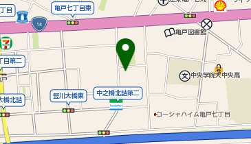 H1-170.セブンイレブン江東亀戸7丁目南店 (ドコモ・バイクシェア)の地図画像