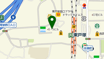 【T-002】東戸塚駅西口駐輪場 (ドコモ・バイクシェア)の地図画像