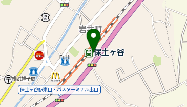 H-001.保土ヶ谷駅東口駐輪場 (ドコモ・バイクシェア)の地図画像