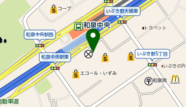 エコール・いずみ (bikeshareポート)の地図画像