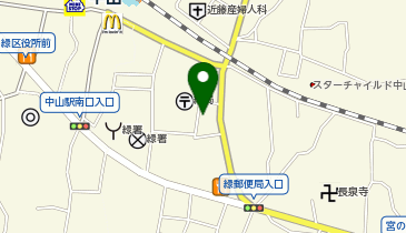 【M-006】中山駅南口第三駐輪場 (ドコモ・バイクシェア)の地図画像