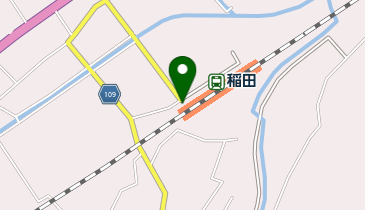 稲田駅 (かさまCYCLING)の地図画像