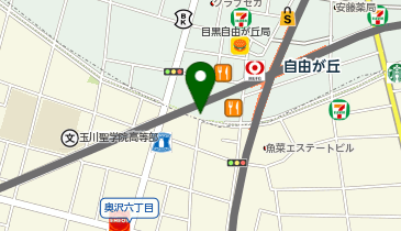 J1-57.トレインチ自由が丘 (ドコモ・バイクシェア)の地図画像