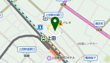 U-01.上田駅お城口水車前 (上田市千曲市広域シェアサイクル)の地図画像