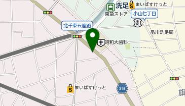 K1-135.北千束2丁目 (ドコモ・バイクシェア)の地図画像