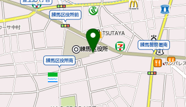 T3-16.練馬区役所東庁舎(第一) (ドコモ・バイクシェア)の地図画像