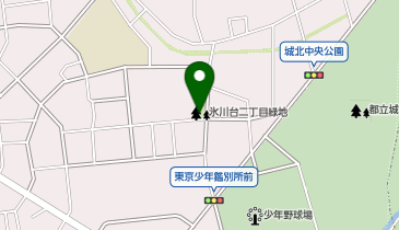 T3-23.氷川台二丁目緑地 (ドコモ・バイクシェア)の地図画像