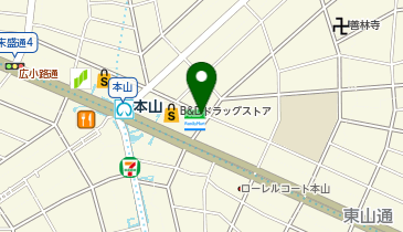 274.ファミリーマート千種本山店 (カリテコバイク)の地図画像
