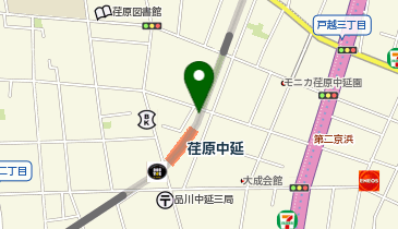 I1-100.東急荏原中延駅駐輪場 (ドコモ・バイクシェア)の地図画像