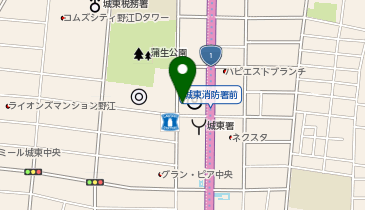 L-07.NTT西日本大阪城東ビル (ドコモ・バイクシェア)の地図画像