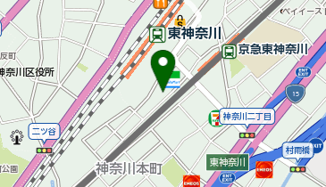 142.東神奈川駅東口第二駐輪場 (ドコモ・バイクシェア)の地図画像