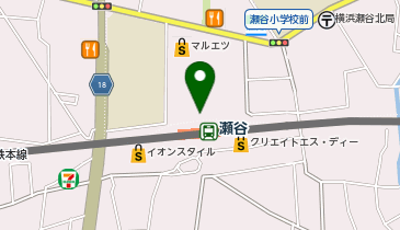 【S-009】瀬谷駅北口駅前広場 (ドコモ・バイクシェア)の地図画像