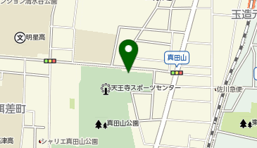 F-15.真田山公園 (ドコモ・バイクシェア)の地図画像