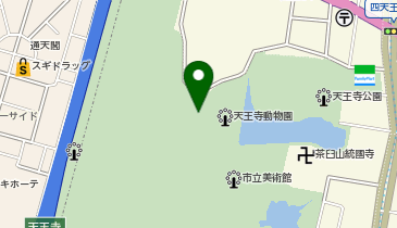 F-13.天王寺動物園事務所来客用駐車場 (ドコモ・バイクシェア)の地図画像