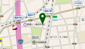 A-44.プラウドタワー梅田豊崎 (ドコモ・バイクシェア)の地図画像