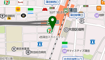 K1-141.蒲田駅西口歩道 (ドコモ・バイクシェア)の地図画像
