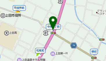 U-05.セブンイレブン上田城大手門店 (上田市千曲市広域シェアサイクル)の地図画像