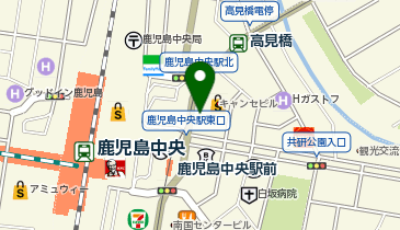 K1-02.キャンセビル前 (鹿児島市シェアサイクルかごりん)の地図画像