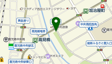 K1-03.高見橋 (鹿児島市シェアサイクルかごりん)の地図画像