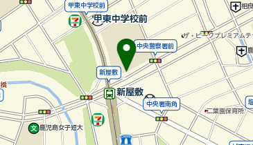 K1-06.甲東中学校前 (鹿児島市シェアサイクルかごりん)の地図画像