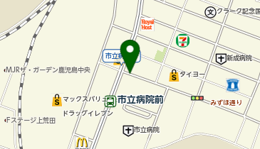 K1-19.鹿児島市立病院 (鹿児島市シェアサイクルかごりん)の地図画像