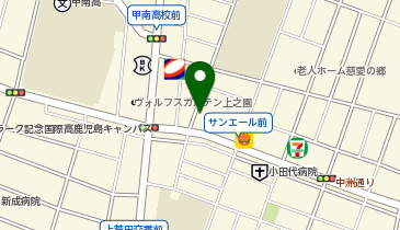 K1-20.サンエールかごしま (鹿児島市シェアサイクルかごりん)の地図画像