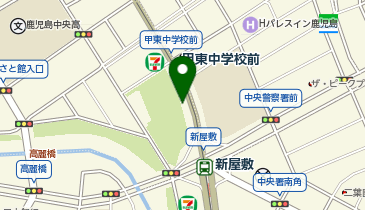 K1-27.加治屋まちの杜公園 (鹿児島市シェアサイクルかごりん)の地図画像