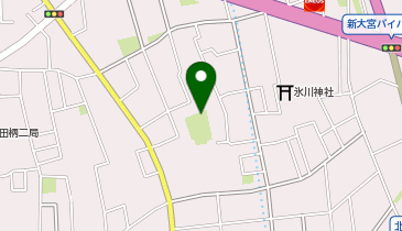 T3-30.北西大松公園 (ドコモ・バイクシェア)の地図画像