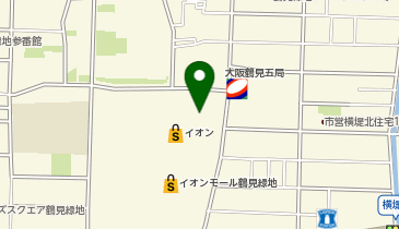M-07.イオンモール鶴見緑地店 東側 (ドコモ・バイクシェア)の地図画像