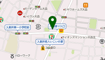 K1-143.大森北1丁目 (ドコモ・バイクシェア)の地図画像