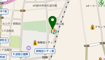 A-50.セブン-イレブン梅田スカイビル東店 (ドコモ・バイクシェア)の地図画像