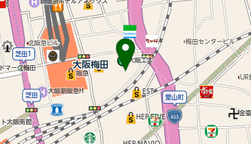 A-52.サイカパーク梅田東 (ドコモ・バイクシェア)の地図画像