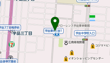 137.ローソン広島宇品東一丁目店 (ドコモ・バイクシェア)の地図画像