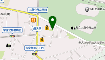 T2-79.大泉学園町八丁目緑地 (ドコモ・バイクシェア)の地図画像