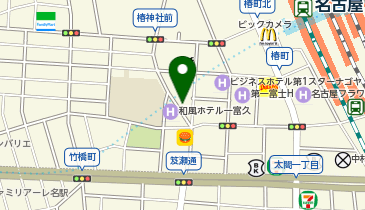328.サン・タウン名駅椿本館 (カリテコバイク)の地図画像