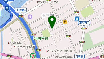 D-29.J.GRAN Court 京町堀 (ドコモ・バイクシェア)の地図画像