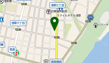 F2-04.コンフォラス浅草マンション (ドコモ・バイクシェア)の地図画像