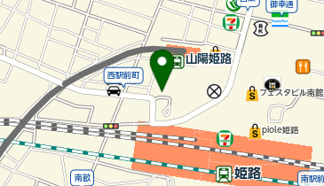 01.姫路駅西 (bikeshareポート)の地図画像