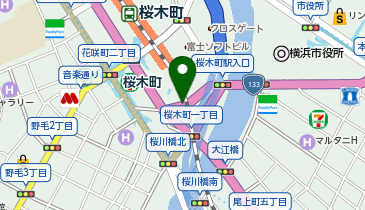 003.桜木町駅駐輪場 (ドコモ・バイクシェア)の地図画像