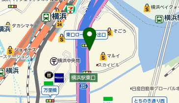 075.横浜スカイビル前 (ドコモ・バイクシェア)の地図画像