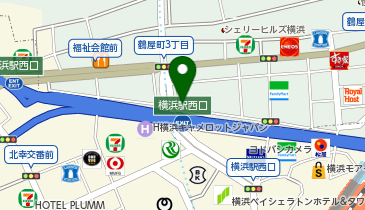 116.横浜駅西口第2駐車場 (ドコモ・バイクシェア)の地図画像