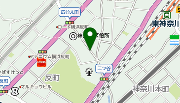 100.神奈川区役所 (ドコモ・バイクシェア)の地図画像