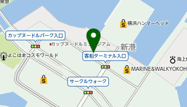 104.カップヌードルミュージアムパーク (ドコモ・バイクシェア)の地図画像